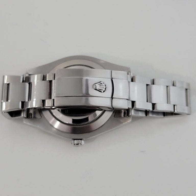 Mens Rolex Datejust II 116334 Rhodium Diamond Dial Automatic 2010s RJC150 For Sale 4