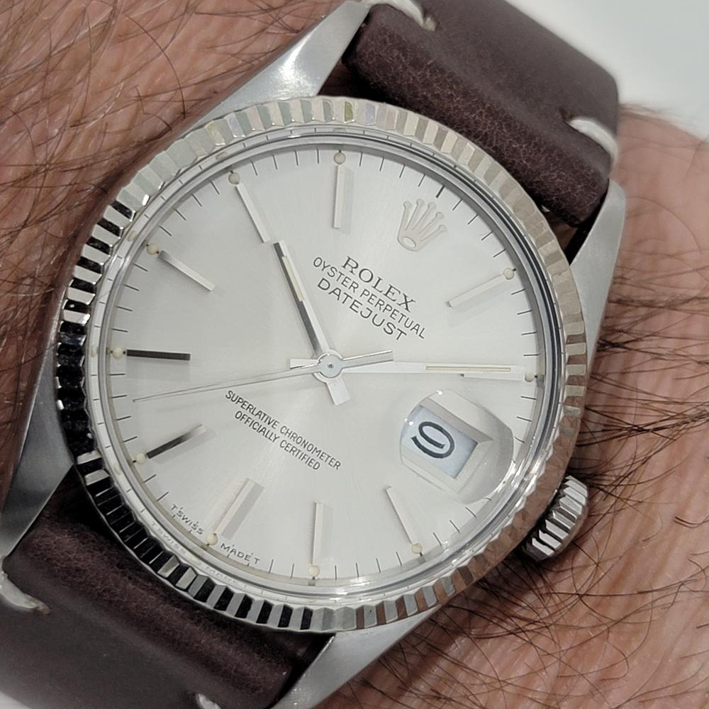 Mens Rolex Datejust Ref 16014 36mm 18k Gold SS  Automatic 1980s Swiss  RA487B 9
