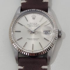 Rolex Datejust Réf. 16014 36 mm or 18 carats SS pour hommes  Automatique 1980 Suisse  RA487B