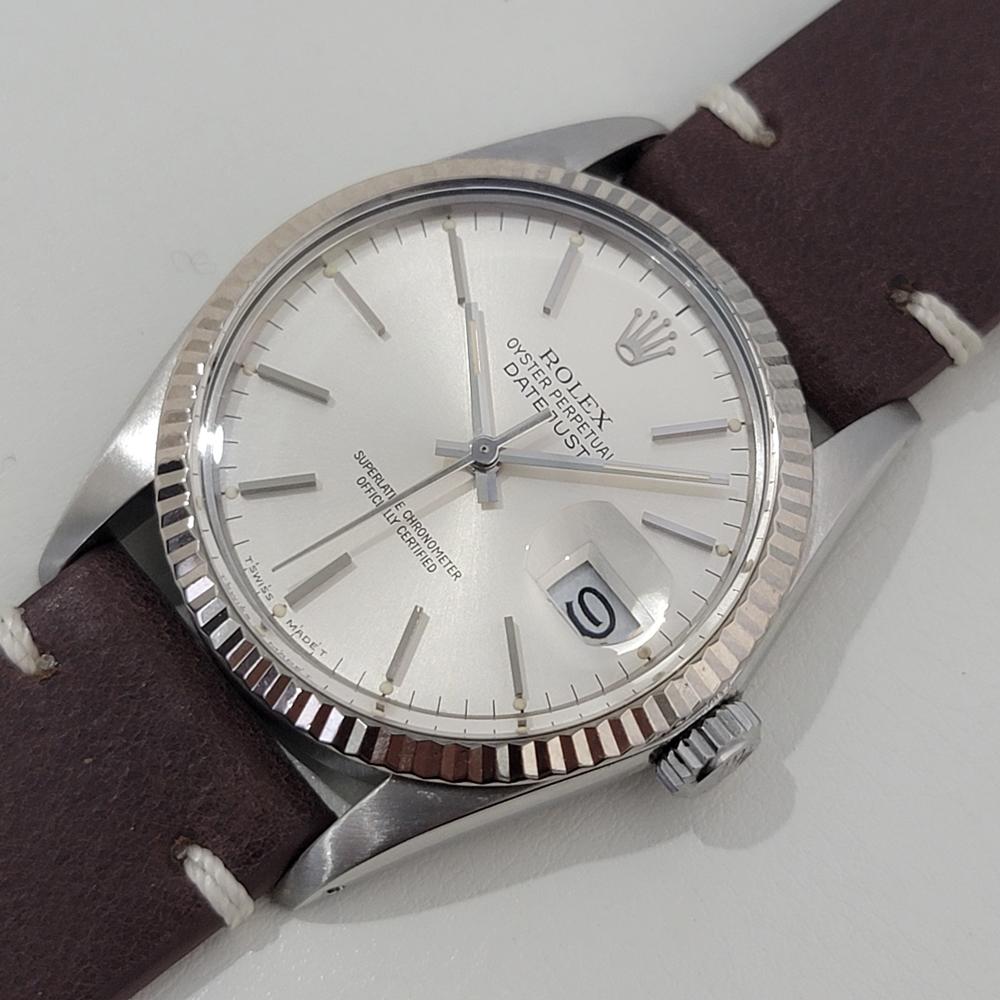Men's Mens Rolex Datejust Ref 16014 36mm 18k Gold SS  Automatic 1980s Swiss  RA487B