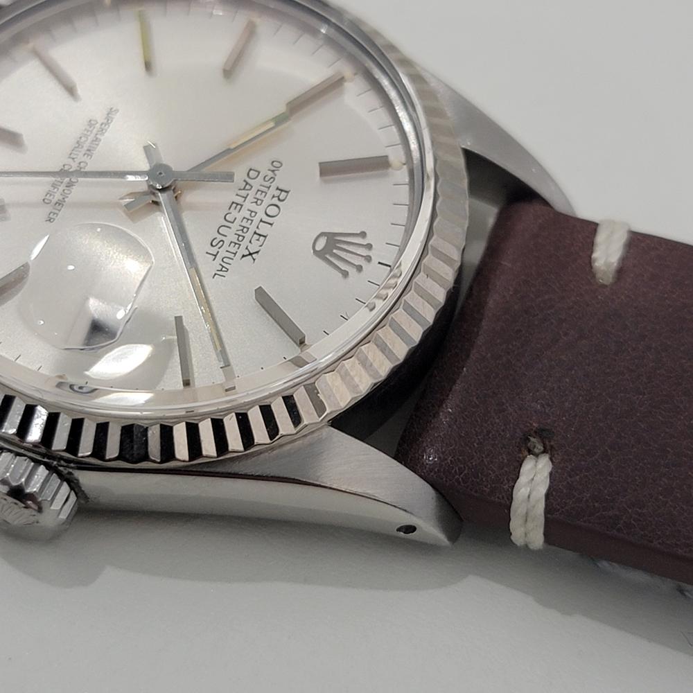Mens Rolex Datejust Ref 16014 36mm 18k Gold SS  Automatic 1980s Swiss  RA487B 2