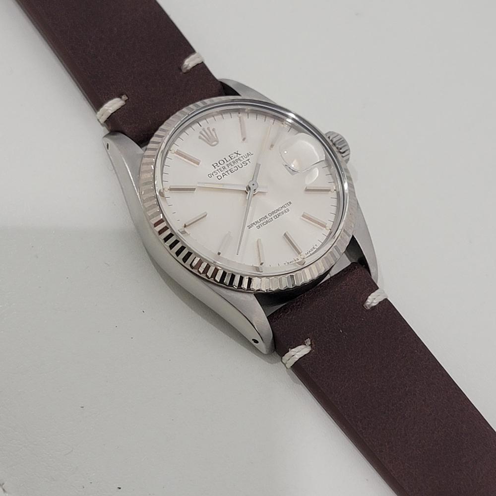 Mens Rolex Datejust Ref 16014 36mm 18k Gold SS  Automatic 1980s Swiss  RA487B 3