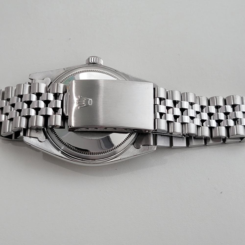 Mens Rolex Datejust Ref 16014 36mm 18k White Gold SS Automatic 1970s Swiss RA486 7
