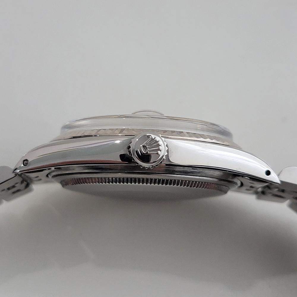 Mens Rolex Datejust Ref 16014 36mm 18k White Gold SS Automatic 1970s Swiss RA486 4