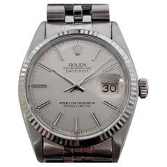 Mens Rolex Datejust Ref 16014 36mm 18k White Gold SS Automatic 1970s Swiss RA515