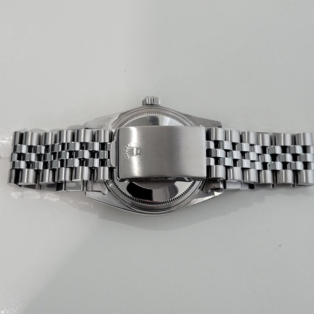Rolex Datejust Uomo Ref 16014 36mm 18k White Gold SS Automatico 1980s Swiss RA484 8