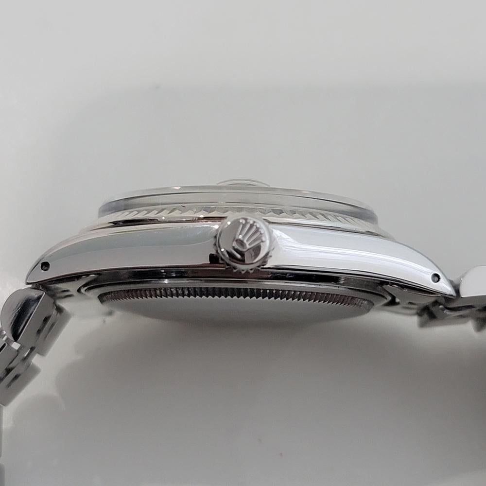 Rolex Datejust Uomo Ref 16014 36mm 18k White Gold SS Automatico 1980s Swiss RA484 5