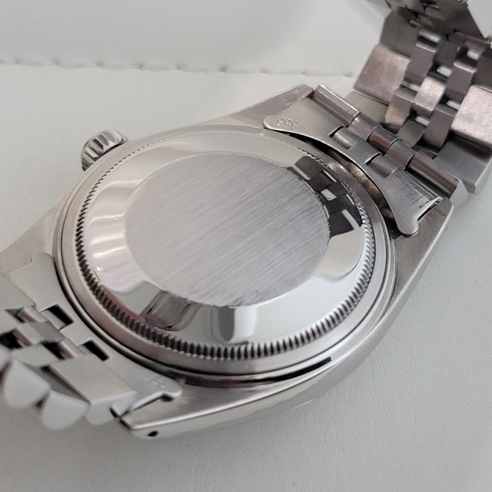 Rolex Datejust Uomo Ref 16014 36mm 18k White Gold SS Automatico 1980s Swiss RA484 6