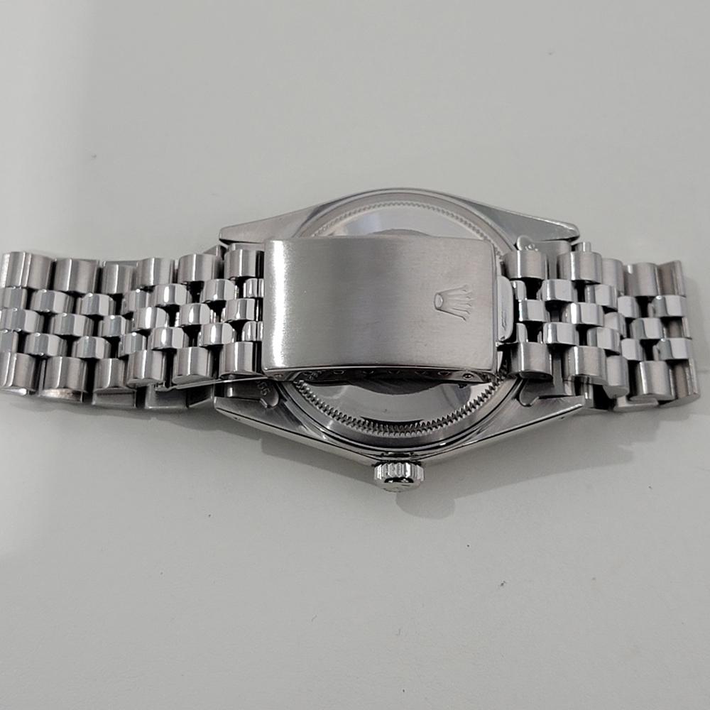 Mens Rolex Datejust Ref 16014 36mm 18k White Gold SS Automatic 1980s Swiss RA487 7