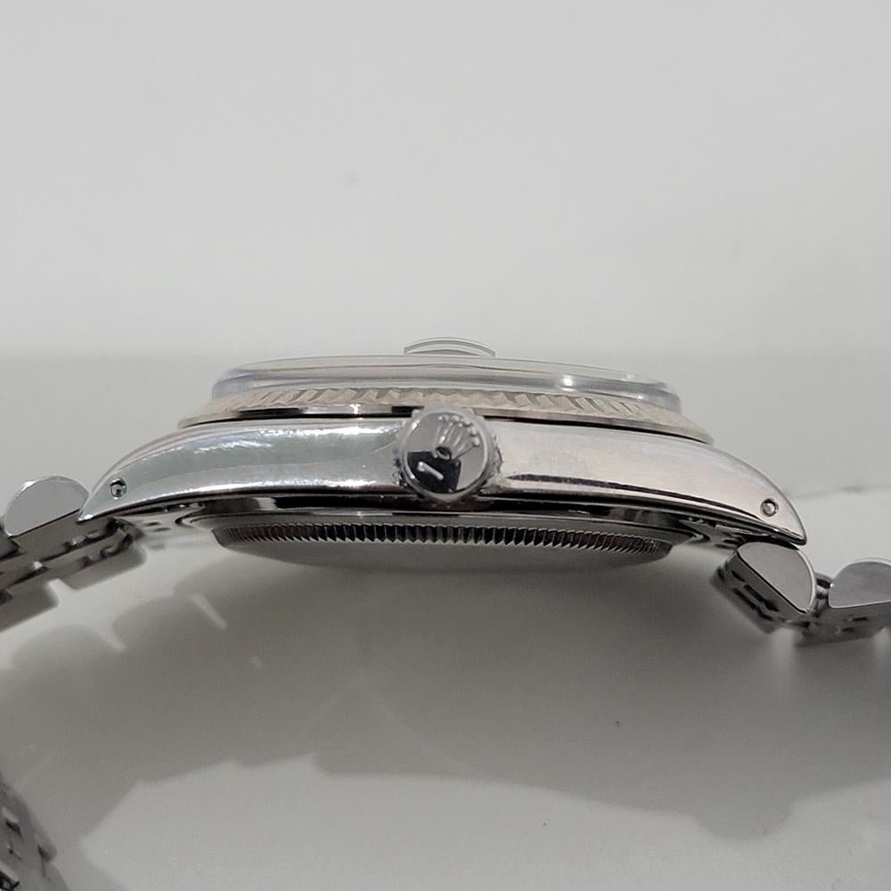 Mens Rolex Datejust Ref 16014 36mm 18k White Gold SS Automatic 1980s Swiss RA487 4