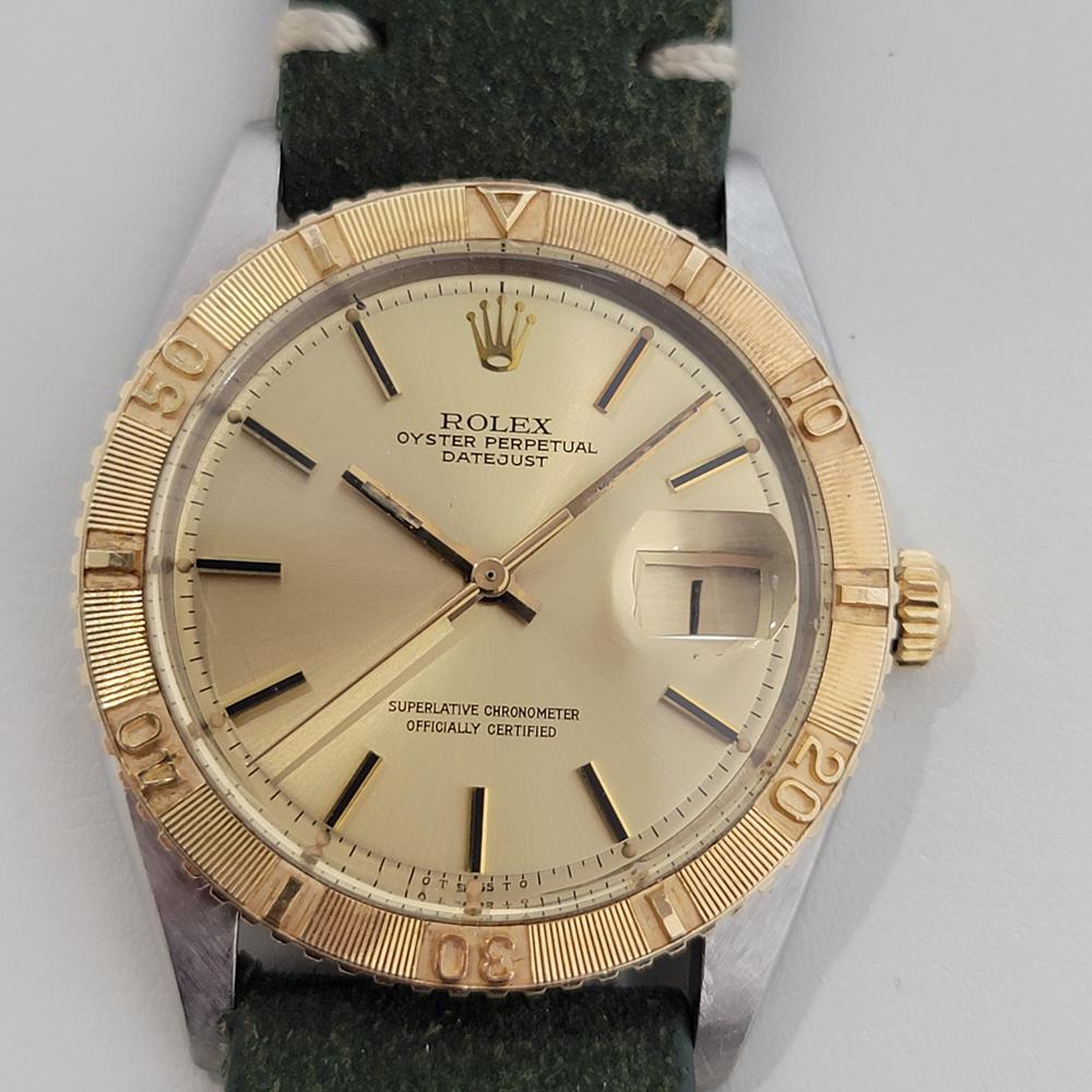Luxurious classic, Men's 18k solid gold and stainless steel Rolex Oyster Perpetual Datejust Ref.1625 Turn-O-Graph 