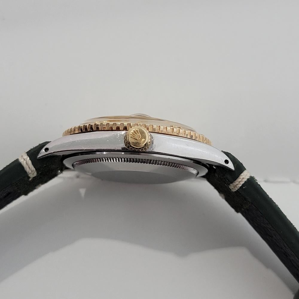 Mens Rolex Datejust Ref 1625 Thunderbird 36mm 18k Gold SS Auto 1970s RA355G 3