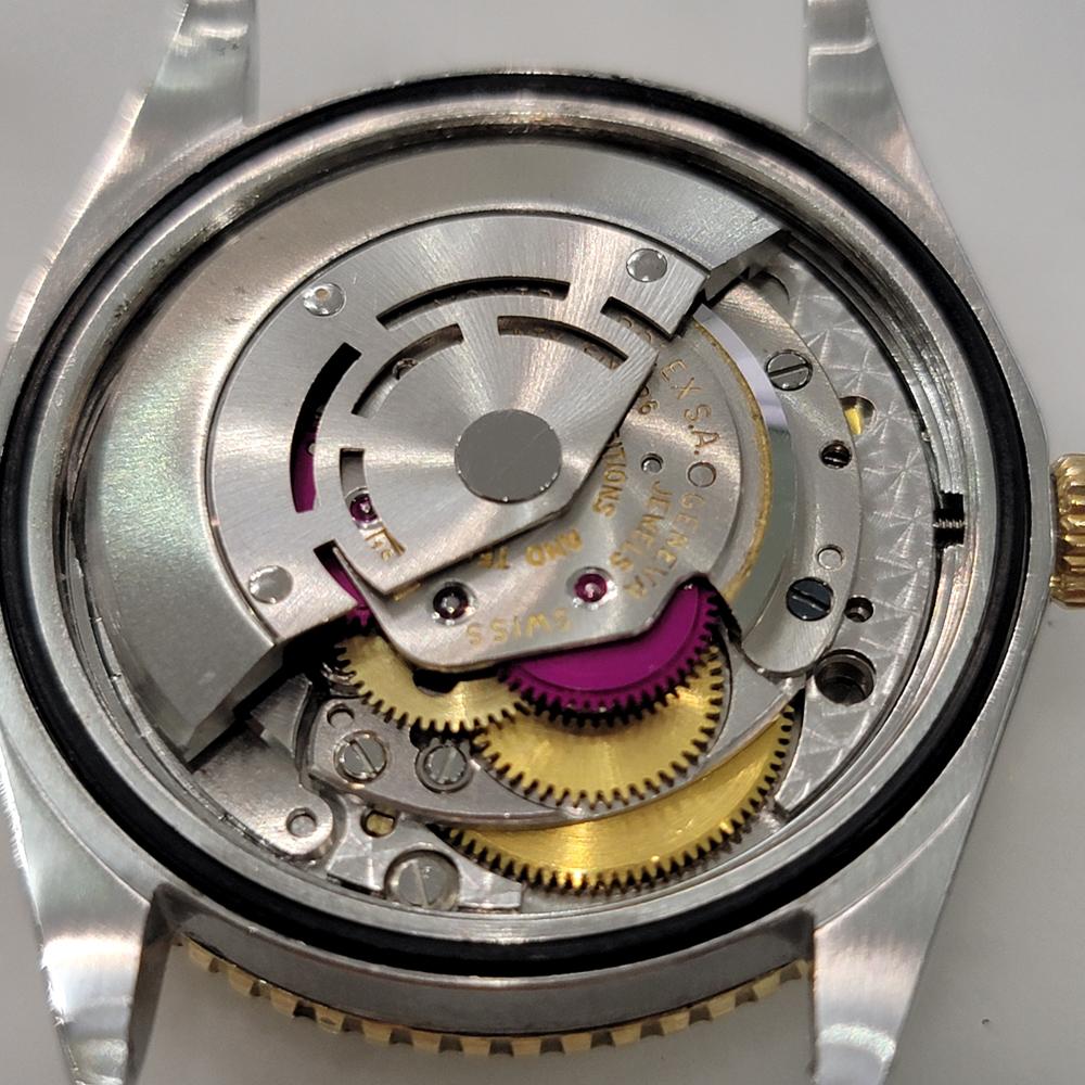 Mens Rolex Datejust Ref 1625 Thunderbird 36mm 18k Gold SS Automatic 1970s NA102 For Sale 6