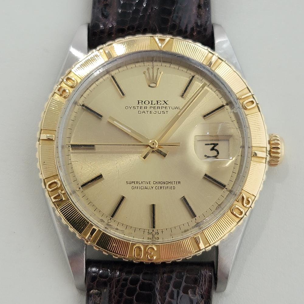 Sporty luxury, Men's 18k solid gold and stainless steel Rolex Oyster Perpetual Datejust Ref.1625 Turn-O-Graph, the 