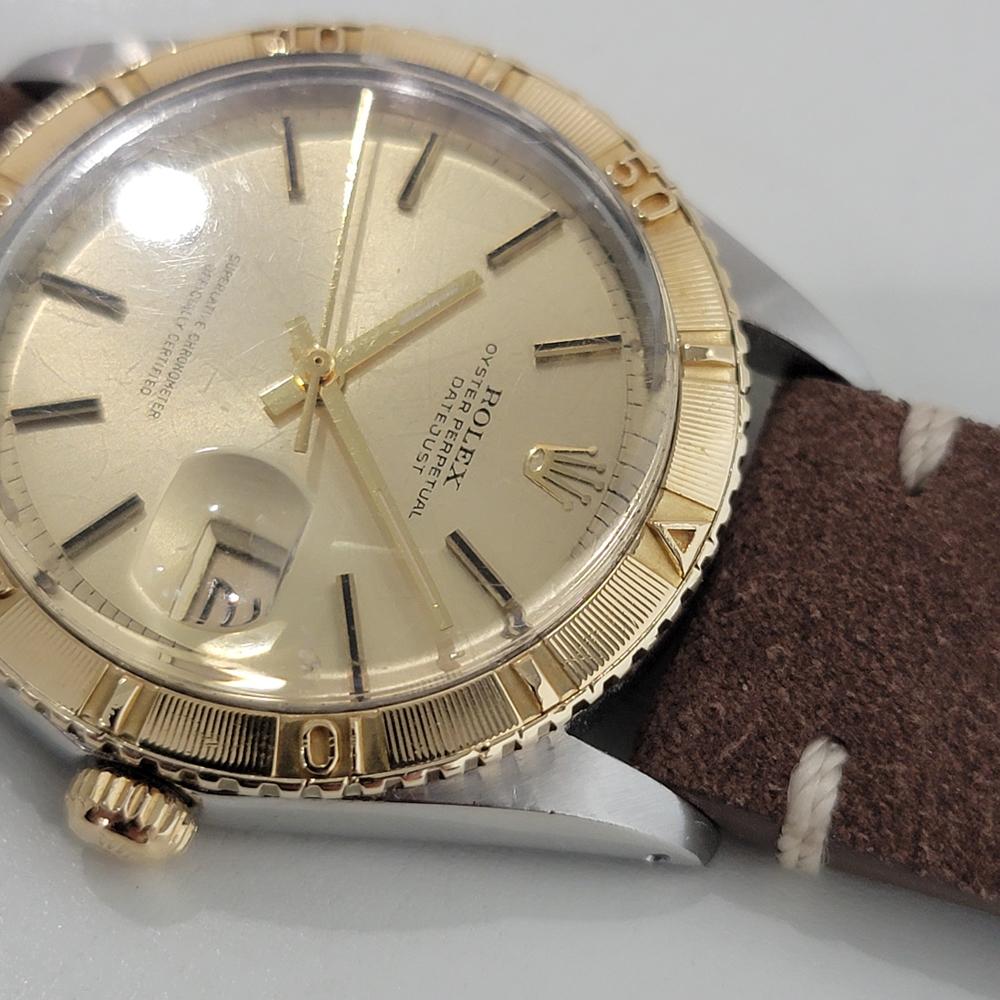 Mens Rolex Datejust Ref 1625 Thunderbird 36mm 18k Gold SS Automatic 1970s NA102B For Sale 1