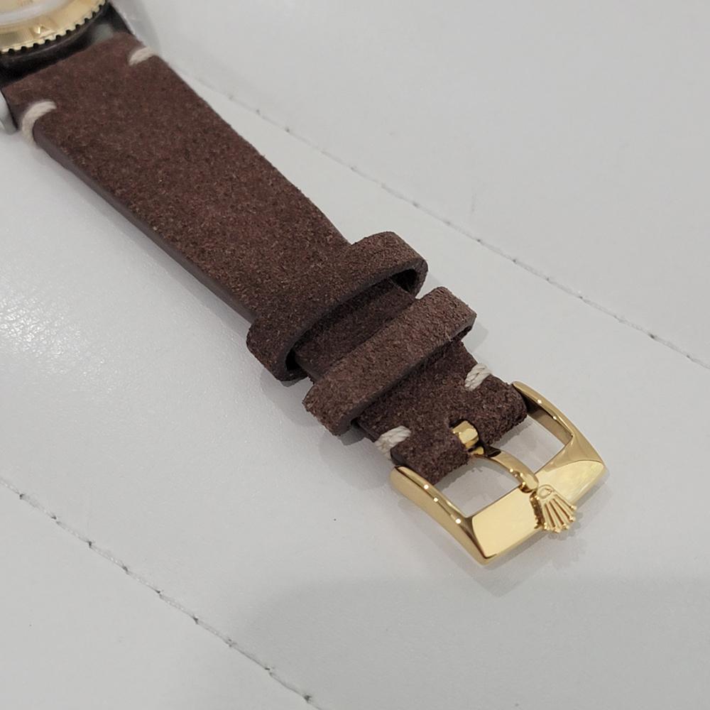 Mens Rolex Datejust Ref 1625 Thunderbird 36mm 18k Gold SS Automatic 1970s NA102B For Sale 3