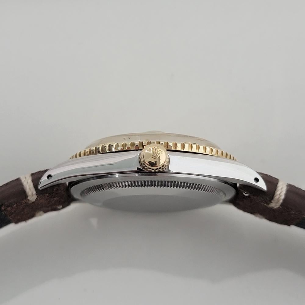 Mens Rolex Datejust Ref 1625 Thunderbird 36mm 18k Gold SS Automatic 1970s NA102B For Sale 4