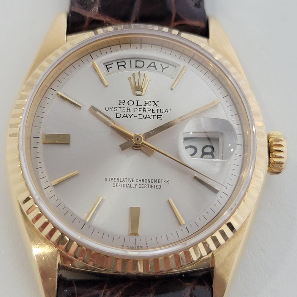 Iconic luxury, Men's 18k solid gold Rolex Oyster Perpetual Day/Date ref.1803, the 