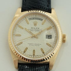 Rolex Day Date President Uomo 18038 Oro 18k anni '80 con documenti Automatico NA101