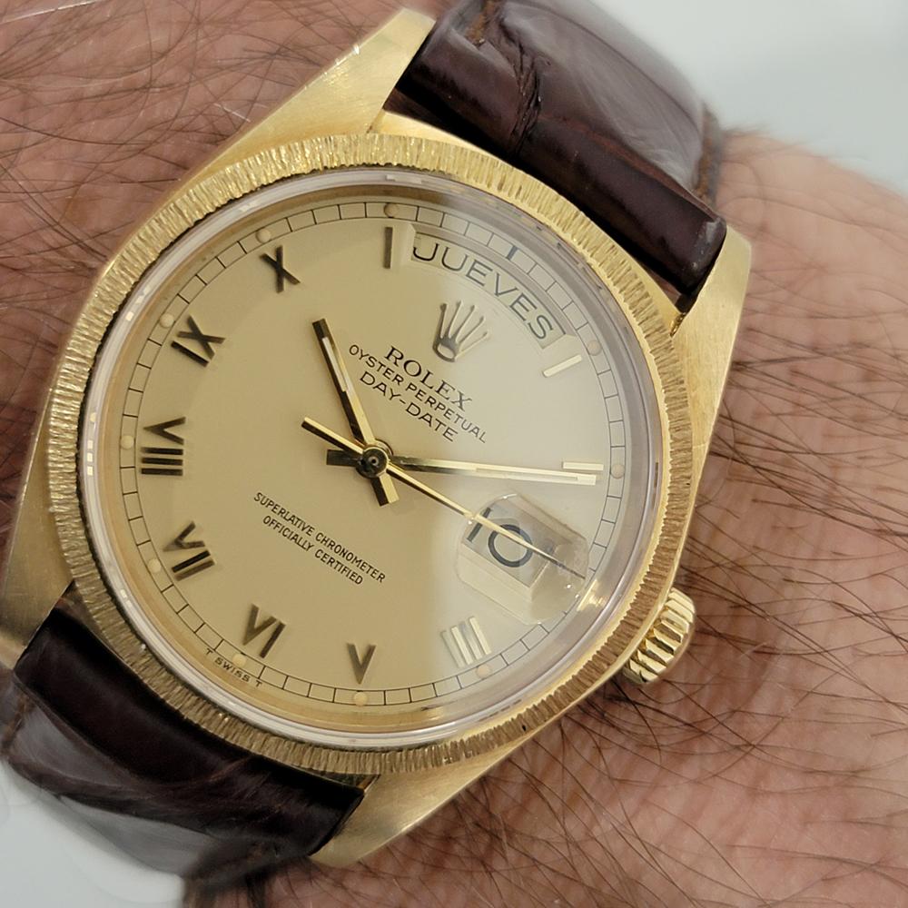 Mens Rolex Day Date President 18078 18k Solid Gold Automatic 1970s Luxury RA409 8