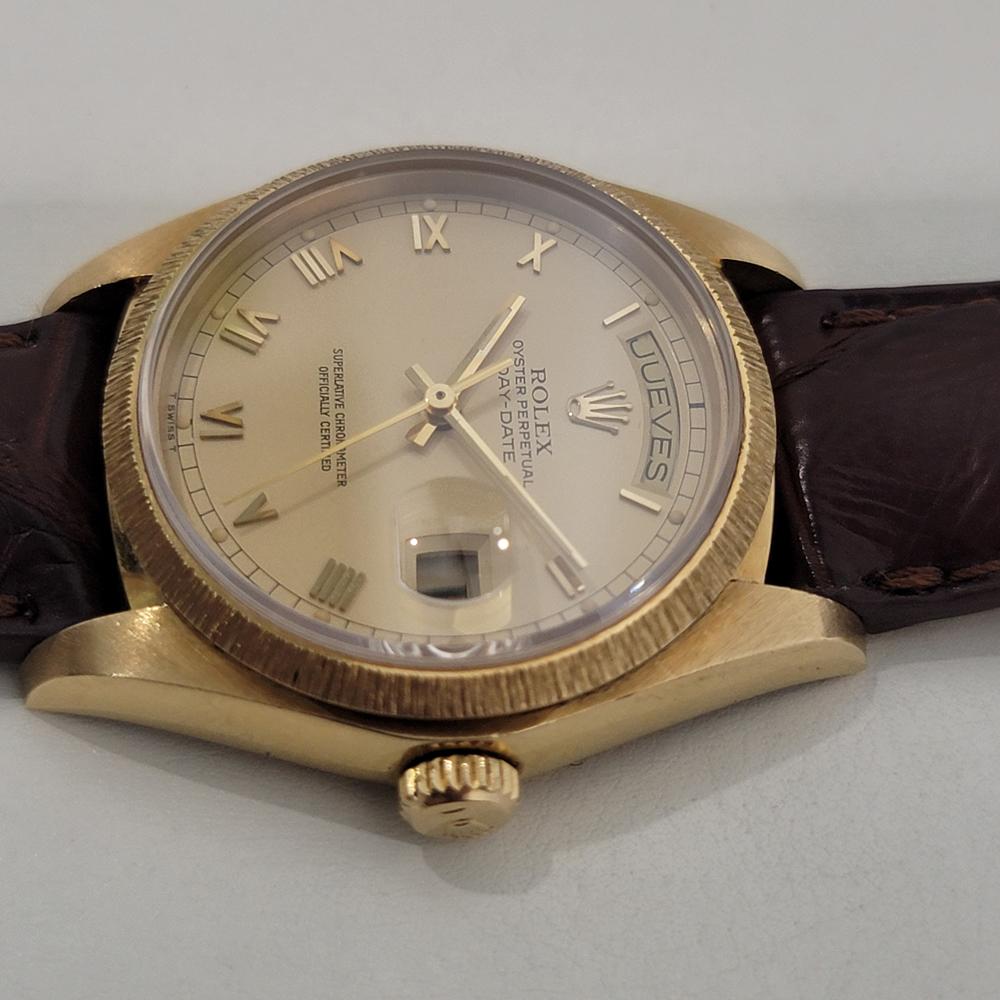 Men's Mens Rolex Day Date President 18078 18k Solid Gold Automatic 1970s Luxury RA409