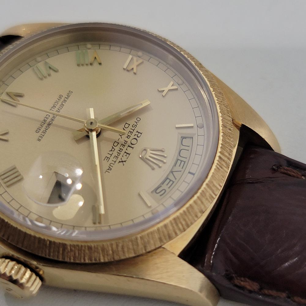 Mens Rolex Day Date President 18078 18k Solid Gold Automatic 1970s Luxury RA409 1
