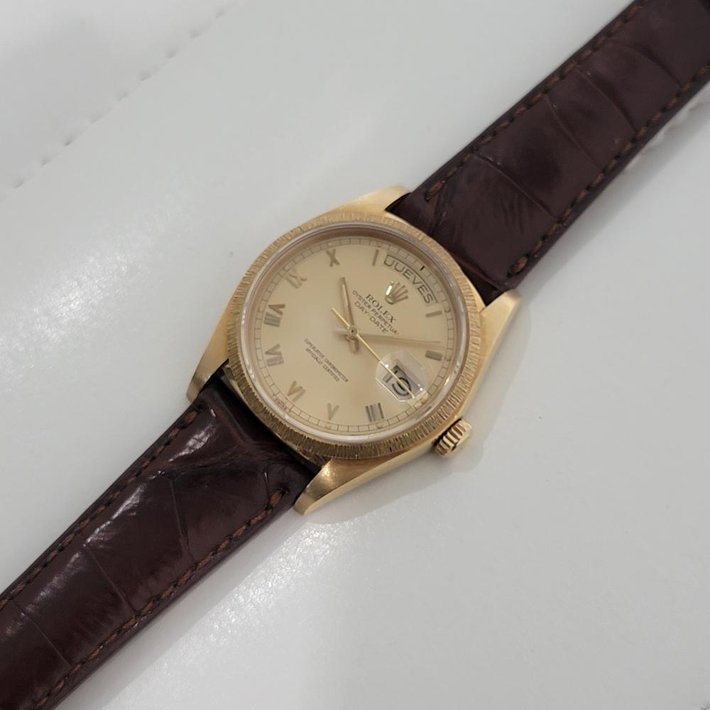 Mens Rolex Day Date President 18078 18k Solid Gold Automatic 1970s Luxury RA409 2