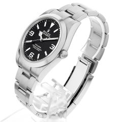 Men's Rolex Explorer 214270, White 369 Dial, G# - Elegant Used Watch