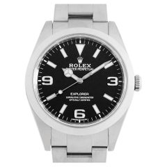 Men's Rolex Explorer 214270, White 369 Dial, G# - Elegant Used Watch