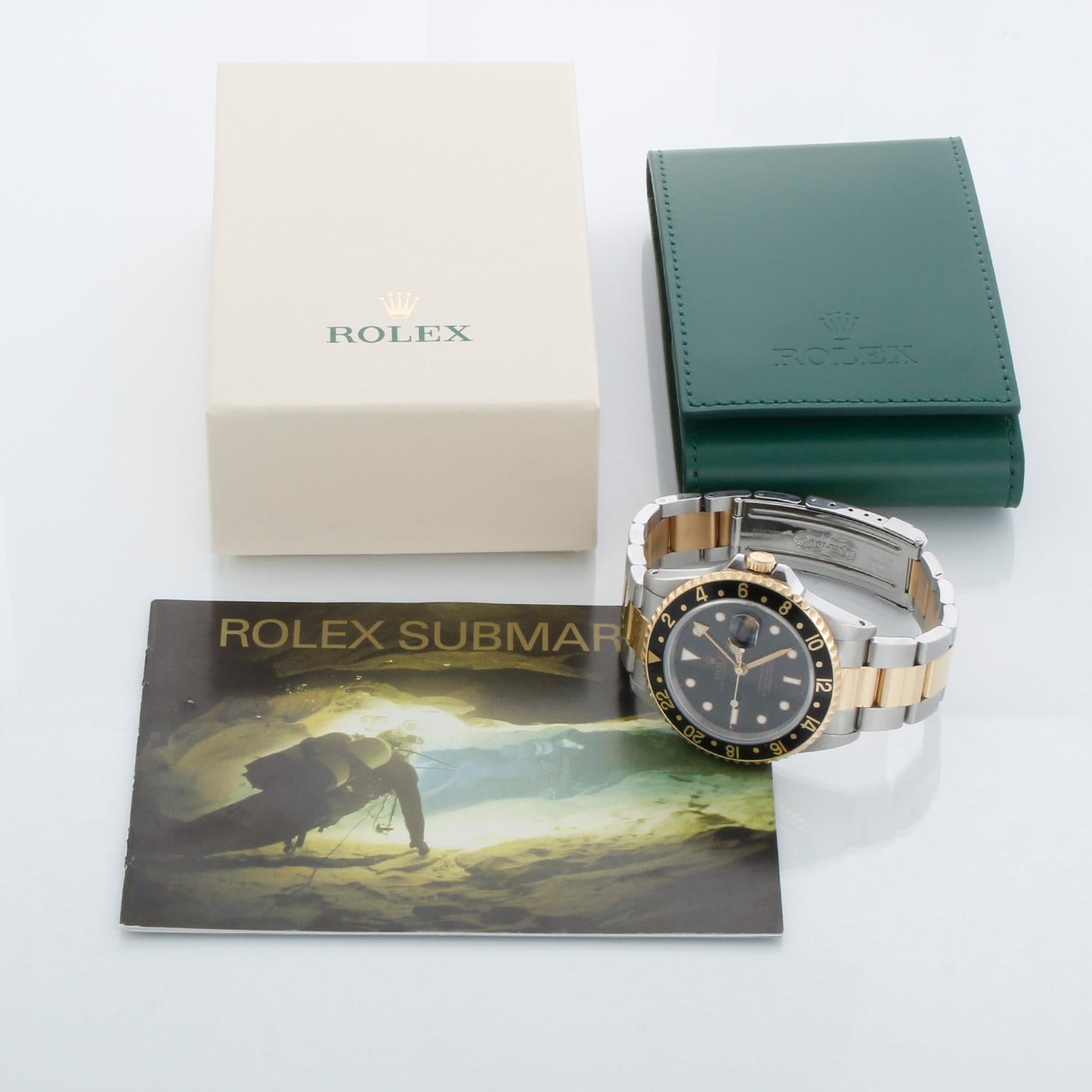 Rolex GMT-Master II Herrenuhr mit 2 Zeitzonen 16713 im Angebot 3