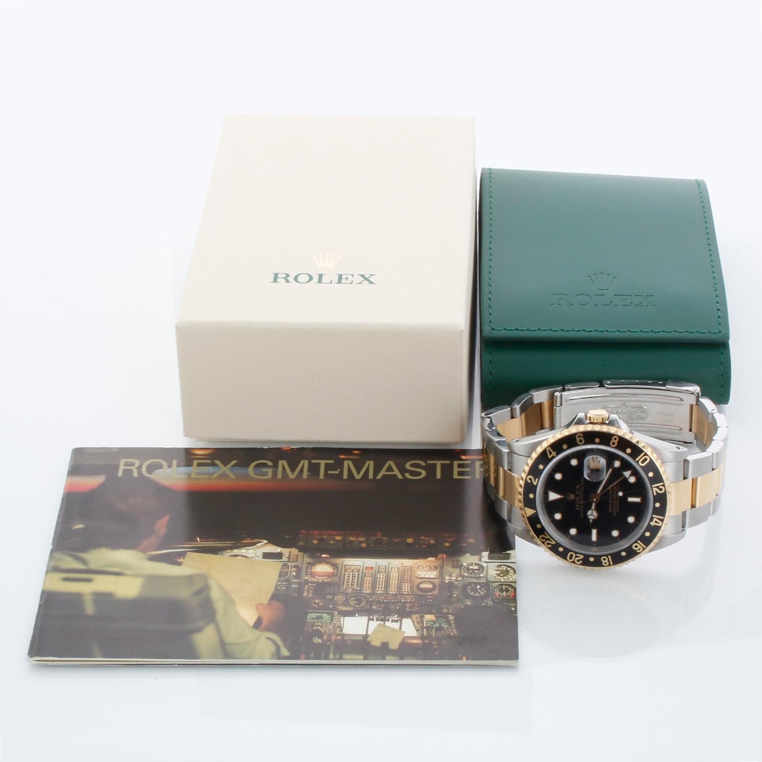 Orologio Rolex GMT-Master II da uomo con 2 fusi orari 16713 in vendita 2