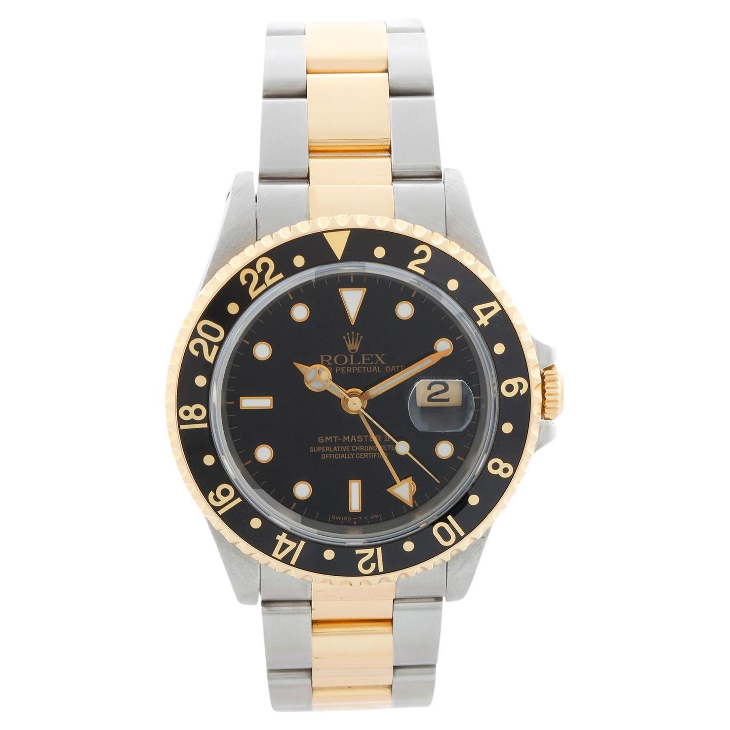 Rolex GMT-Master II Herrenuhr mit 2 Zeitzonen 16713 im Angebot
