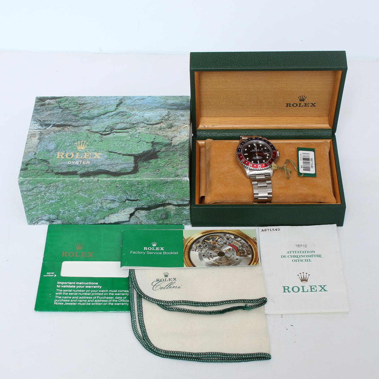Orologio da uomo Rolex GMT - Master II 16710 Pepsi con ghiera girevole 2