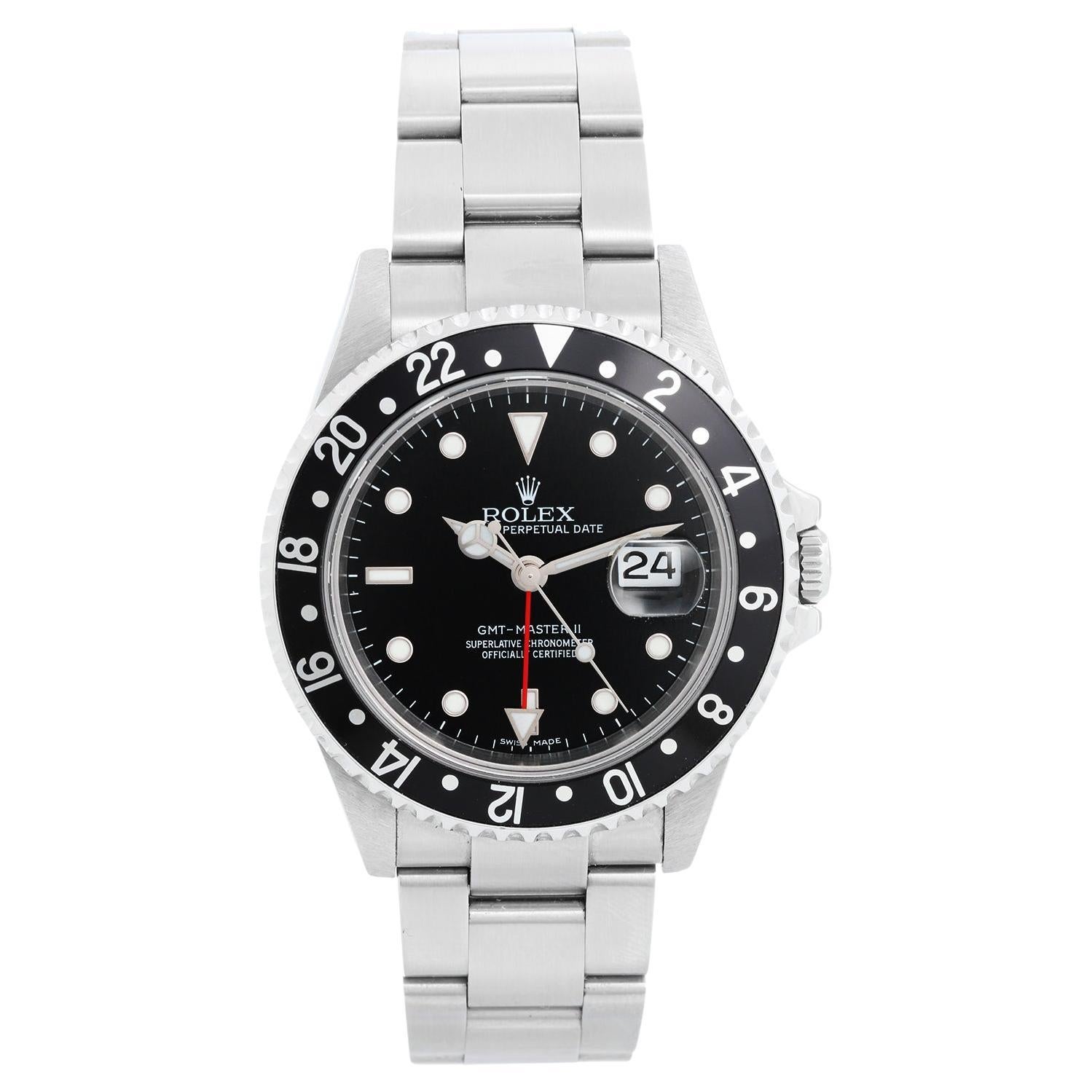 Men's Rolex GMT-Master II Watch 16710LN For Sale at 1stDibs
