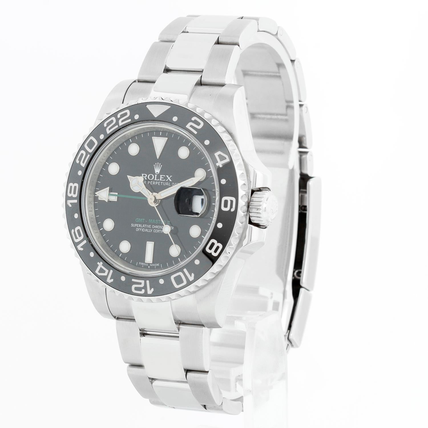 Montre Rolex GMT-Master II pour homme Lunette en céramique 116710 (116710N) Excellent état à Dallas, TX