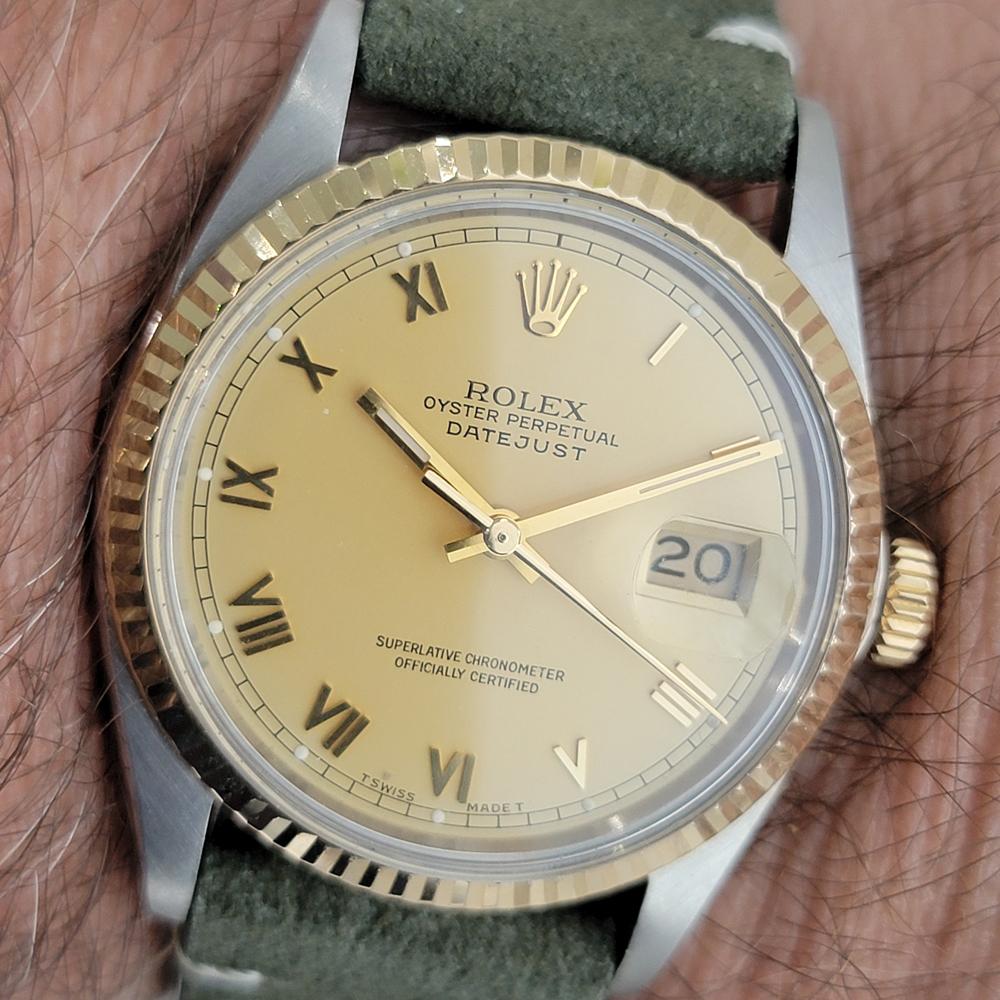 Mens Rolex Oyster 16013 Datejust 36mm 18k SS Computer Dial Automatic 1980s RA524 For Sale 9