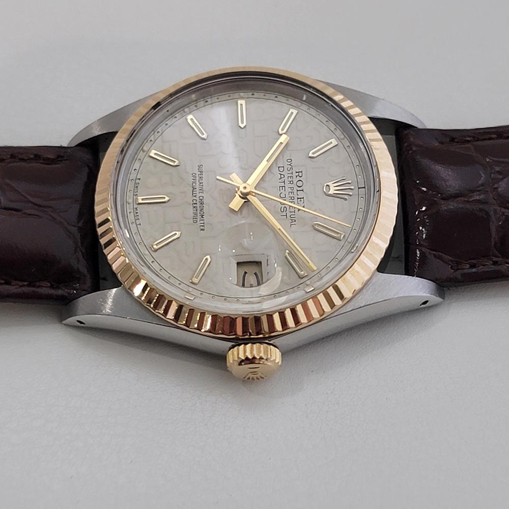 Mens Rolex Oyster 16013 Datejust 36mm 18k SS Computer Dial Automatic 1980s RA524 For Sale 1