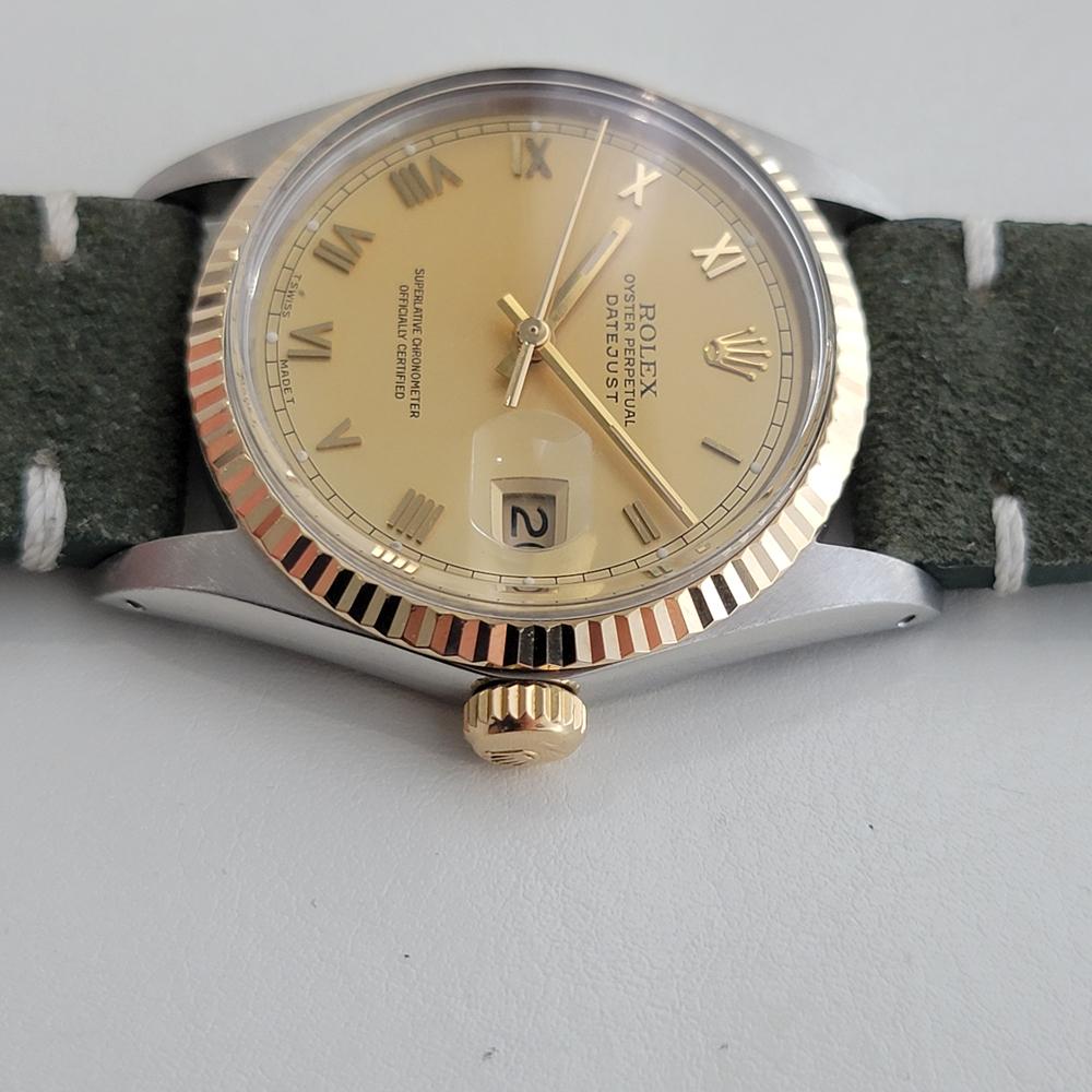 Mens Rolex Oyster 16013 Datejust 36mm 18k SS Computer Dial Automatic 1980s RA524 For Sale 1