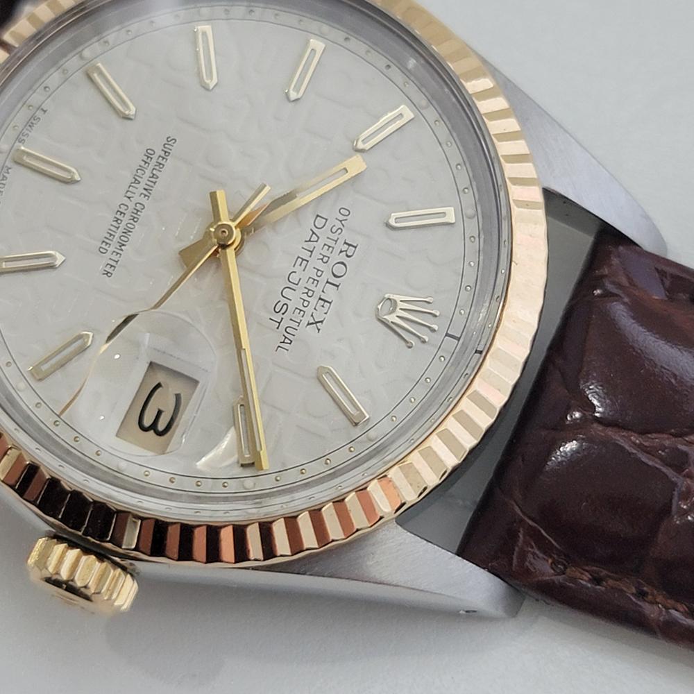 Mens Rolex Oyster 16013 Datejust 36mm 18k SS Computer Dial Automatic 1980s RA524 For Sale 2