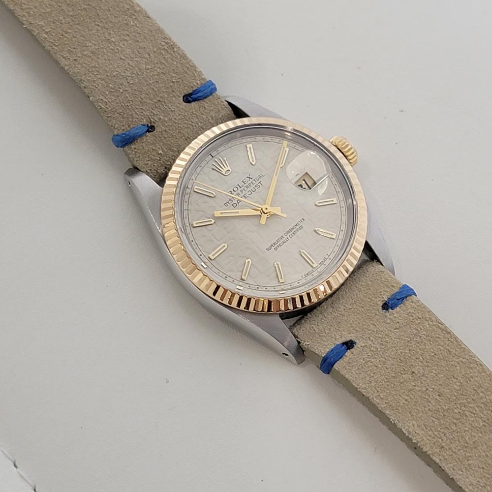 Mens Rolex Oyster 16013 Datejust 36mm 18k SS Computer Dial Automatic 1980s RA524 For Sale 3