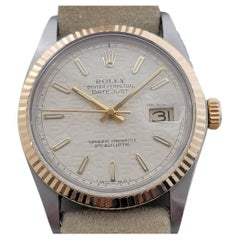 Mens Rolex Oyster 16013 Datejust 36mm 18k SS Computer Dial Automatic 1980s RA524