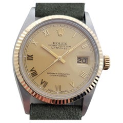 Mens Rolex Oyster 16013 Datejust 36mm 18k SS Computer Dial Automatic 1980s RA524