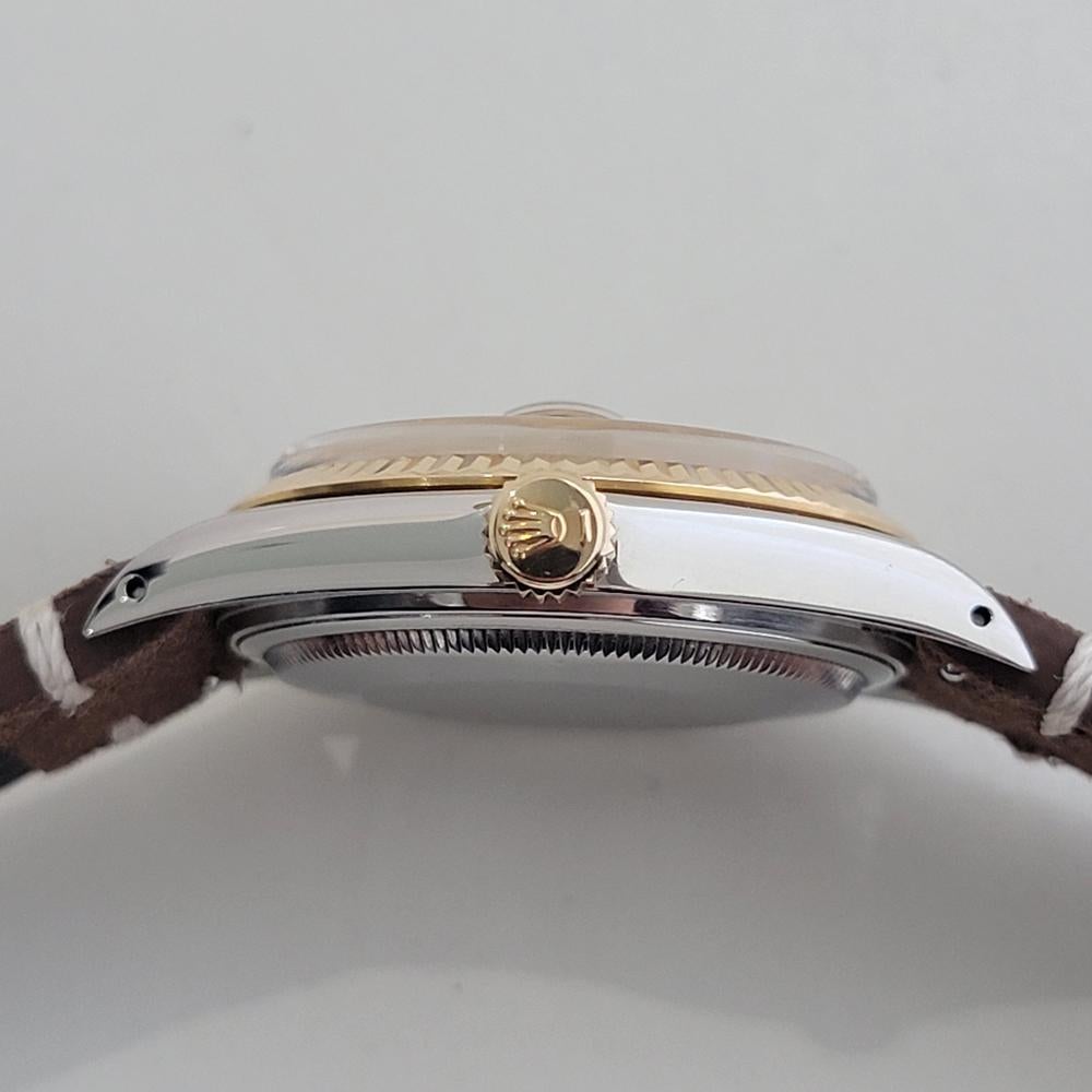 Mens Rolex Oyster 16013 Datejust 36mm 18k SS Date Diamond Automatic 1980s RA522 5
