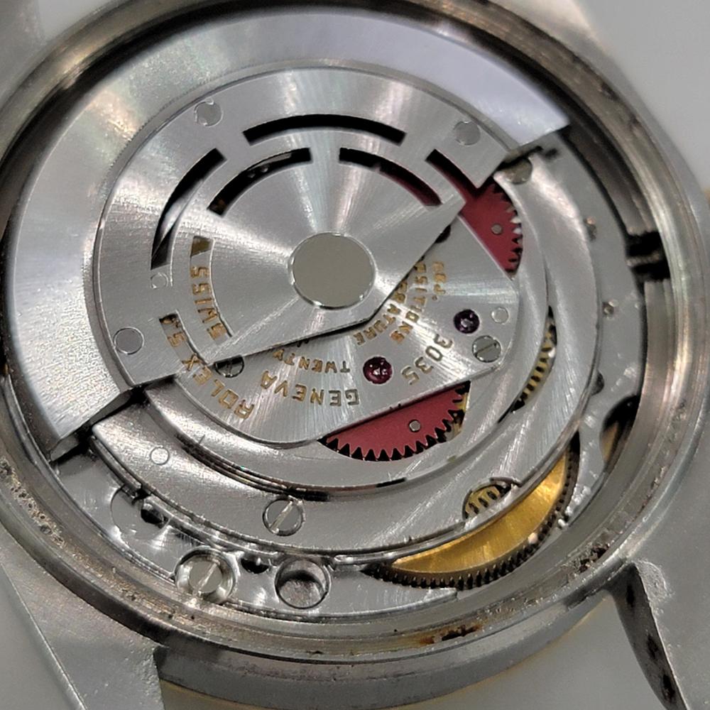 Mens Rolex Oyster 16013 Datejust 36mm 18k SS Linen Dial Automatic 1970s RA526B For Sale 7