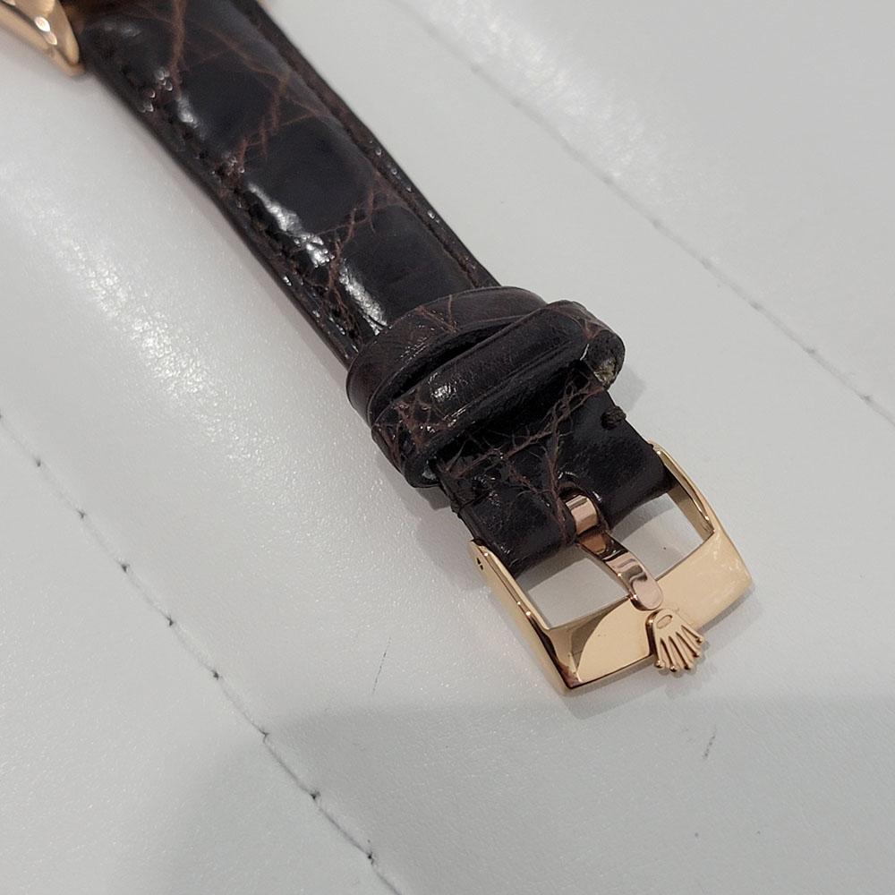 Mens Rolex Oyster Date 1503 18k Rose Gold Automatic 1960s Vintage RJC179B 3