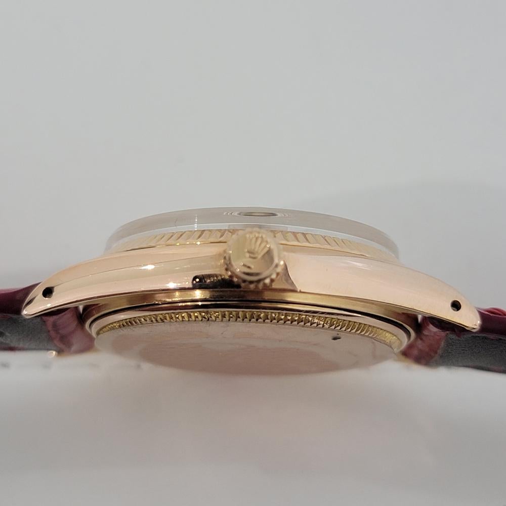 Mens Rolex Oyster Date Ref 1503 18k Rose Gold Automatic 1960s Swiss RJC179 4