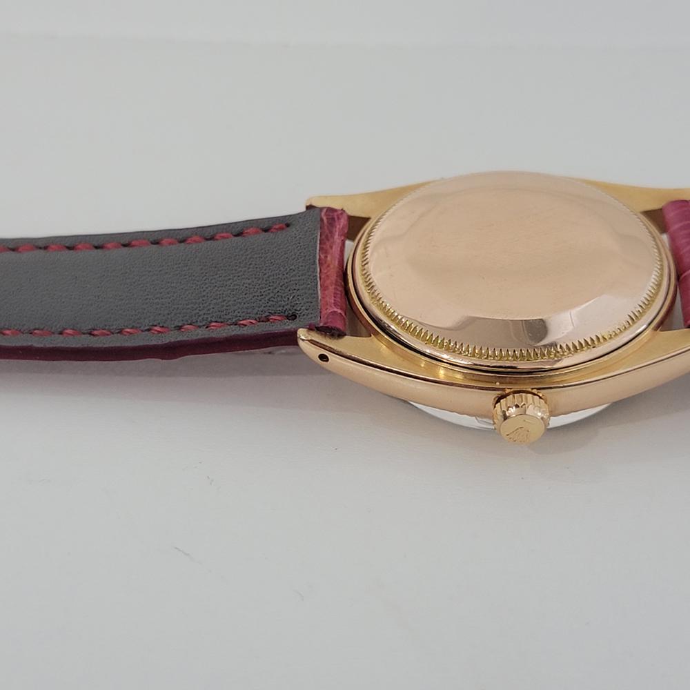 Mens Rolex Oyster Date Ref 1503 18k Rose Gold Automatic 1960s Swiss RJC179 5