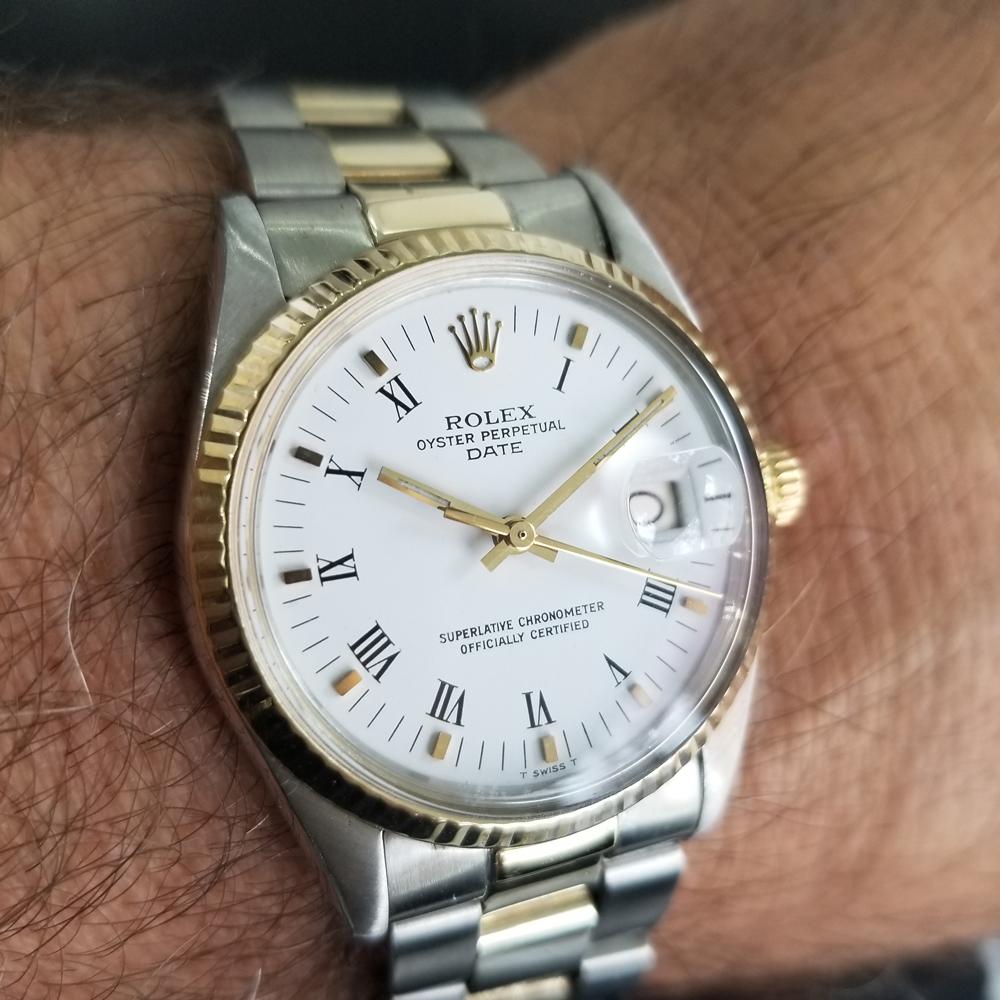 Men's Rolex Oyster Date Ref.15000 18k & SS Automatic, c.1980s Swiss RA102 8