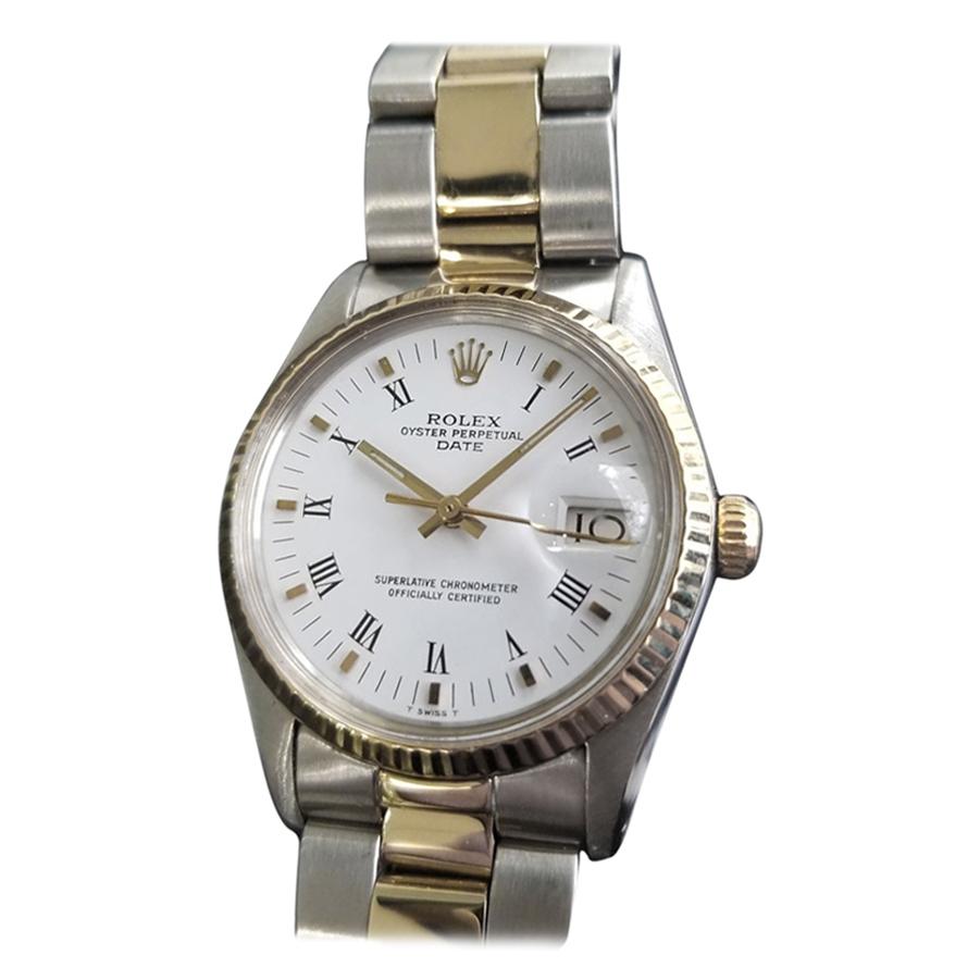 Men's Rolex Oyster Date Ref.15000 18k & SS Automatic, c.1980s Swiss RA102