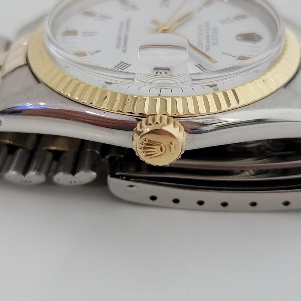 Mens Rolex Oyster Datejust 1600 14k SS Automatic 1960s Swiss Vintage RA169 2